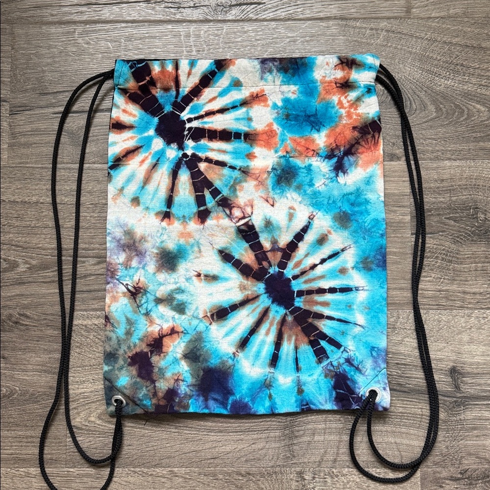 Tie-Dye Drawstring Backpack (Never been used!)